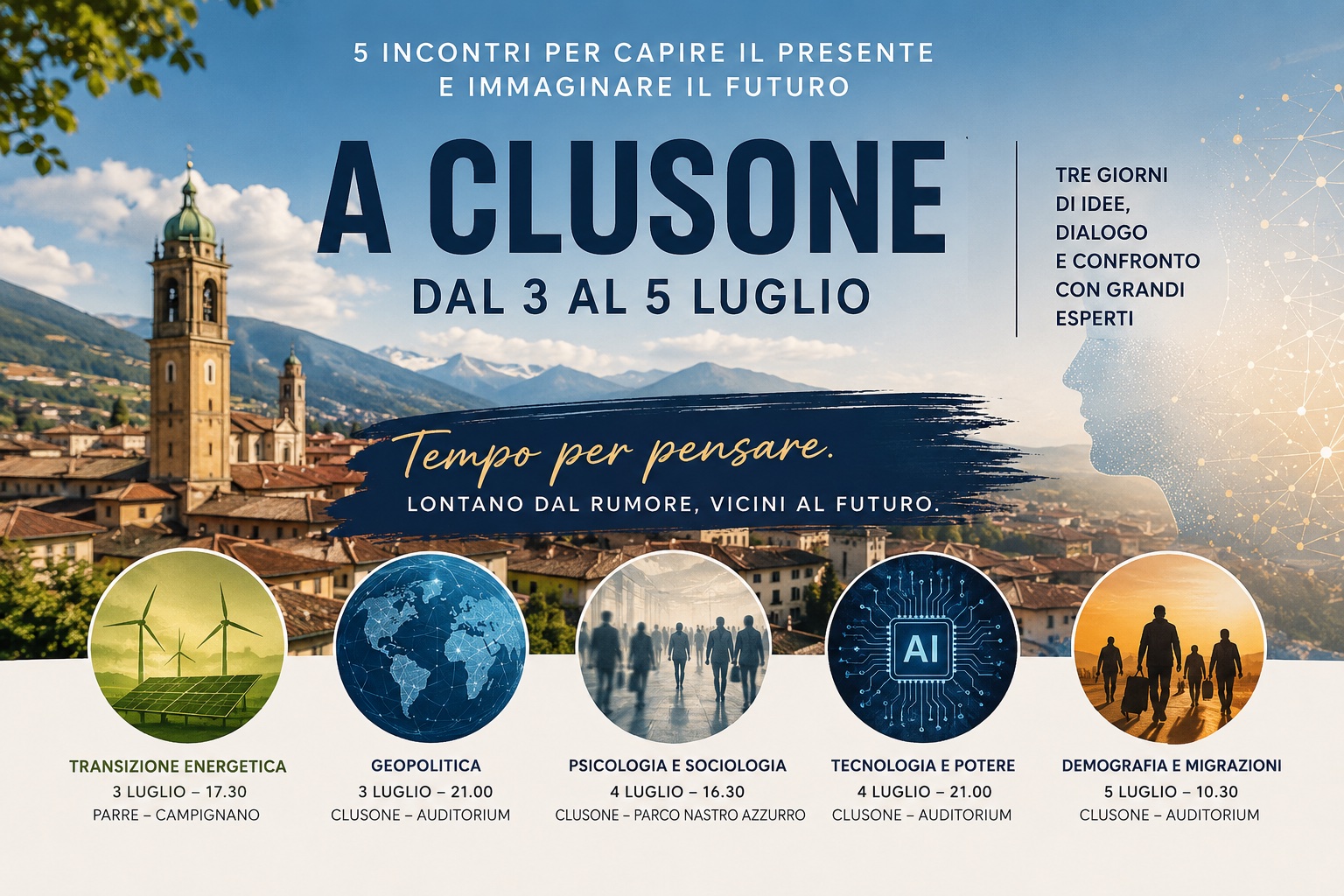 Capire il presente, pensare il futuro – 6^edizione     3,4,5 luglio 2026